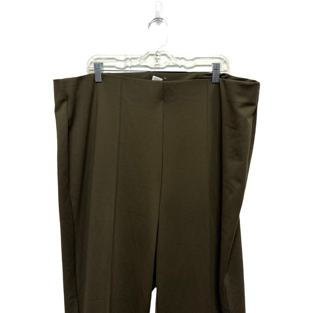 Ruby Rd. Pull On Olive Green Plus Size Slacks Str… - image 2